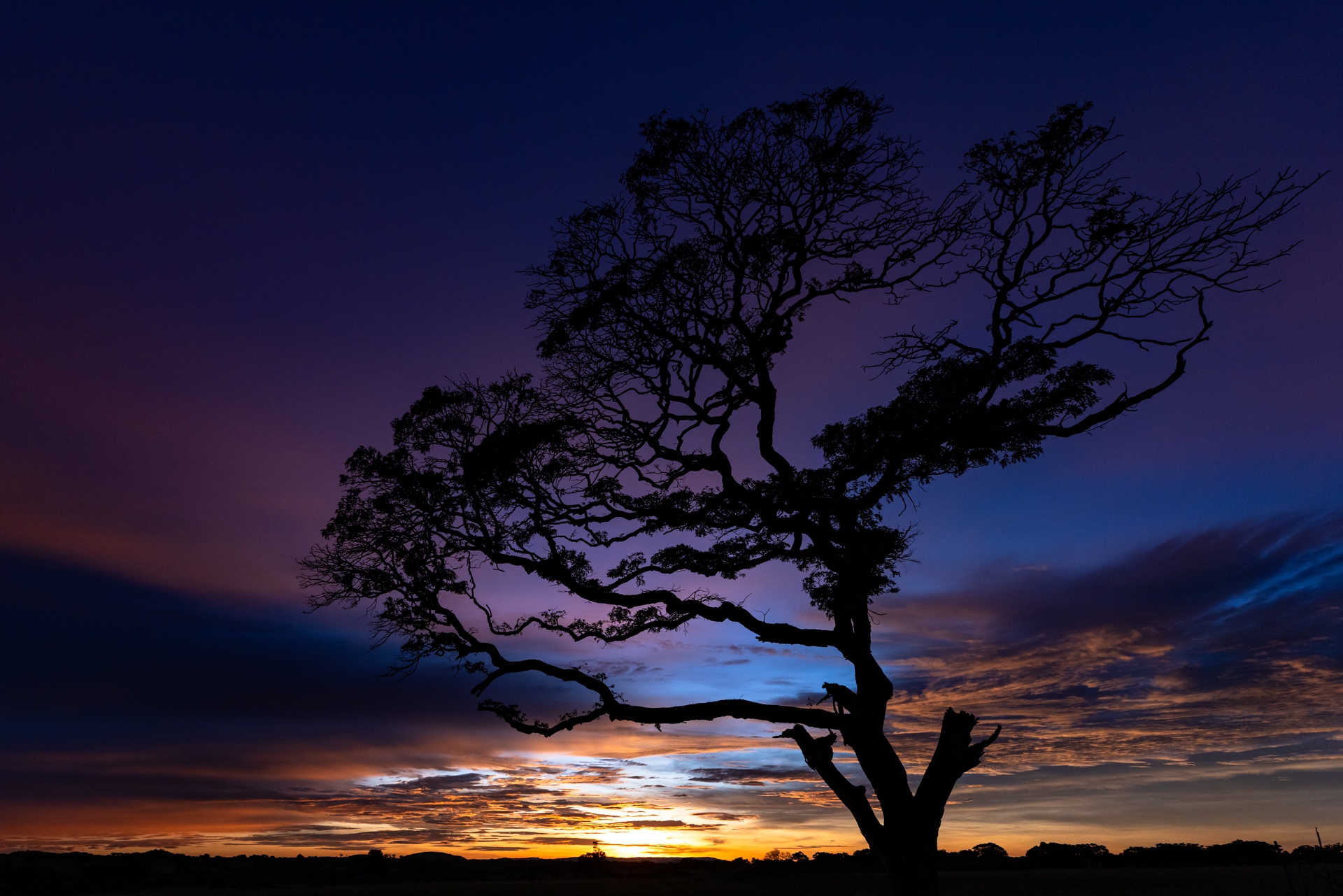Coucher de soleil au Zimbabwe